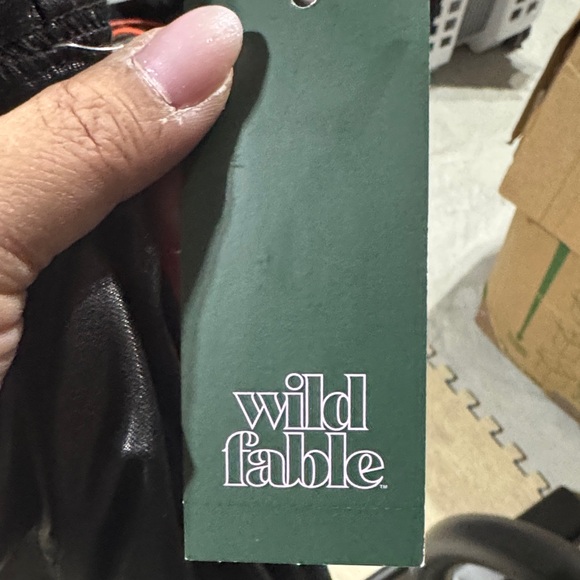 Size XS Wild Fable Glossy Black Pants - Picture 2 of 4